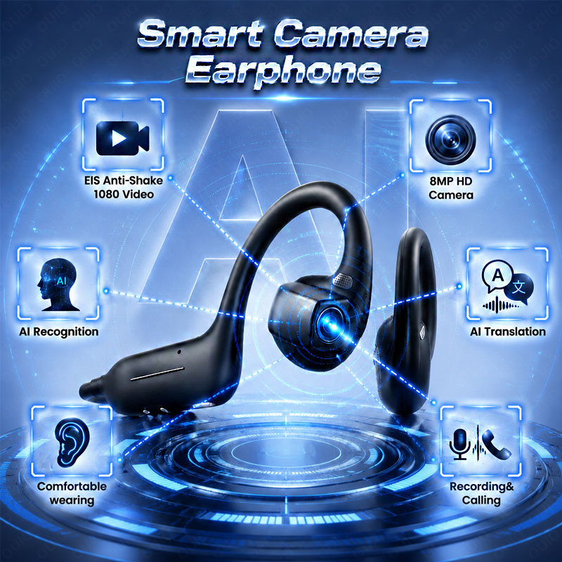 Photography Outdoor - หูฟังอัจฉริยะ AI รุ่นใหม่ พร้อมกล้อง HD 800W
