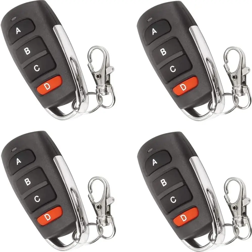 Remote Shutter Release - รีโมทคอนโทรลประตูโรงรถอเนกประสงค์ 3 ชิ้น 433 MHz แบบเรียนรู้รหัสคงที่