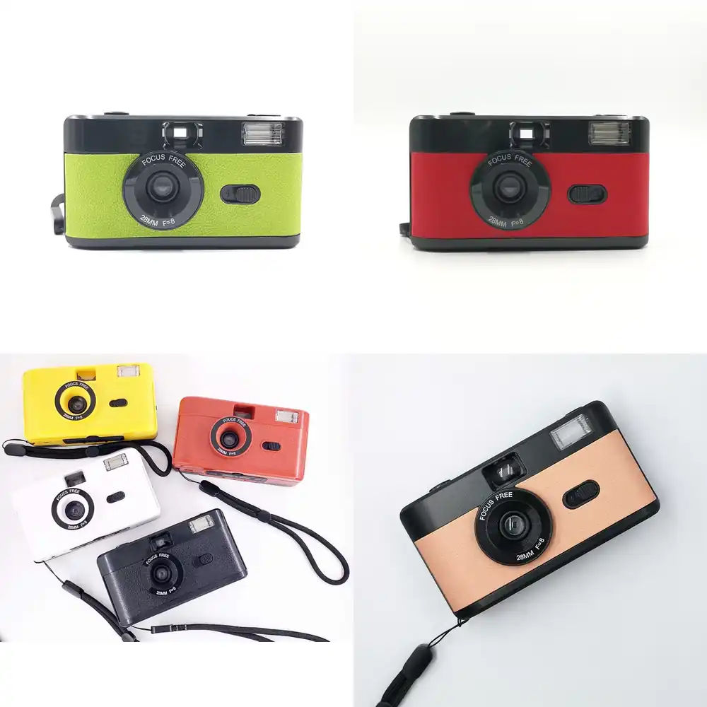 Photography Zoom - กล้องฟิล์มแบบใช้ซ้ำได้ 35 มม. พร้อมมอเตอร์โฟกัส สไตล์เรโทร ซูมออปติคอลแบบคงที่