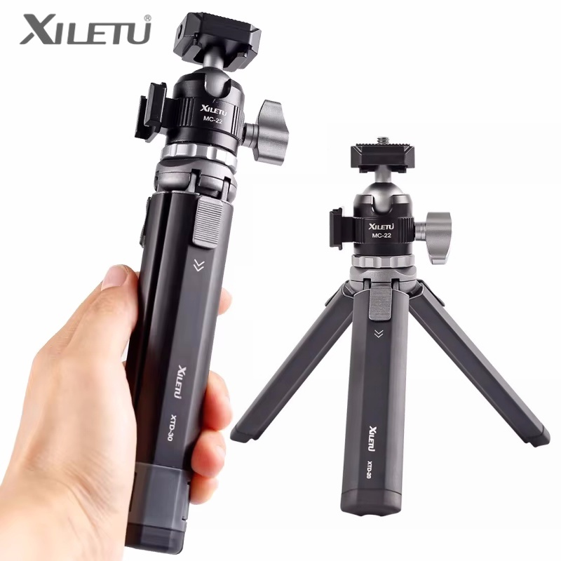 Peak Design Clip - XILETU XTD20 XTD30 Mini Handheldขาตั้งกล้องสําหรับโทรศัพท์มือถือกล้องสดสตรีมมิ่งการถ่ายภาพแบบพกพาผู้ถืออุปกรณ์เสริม