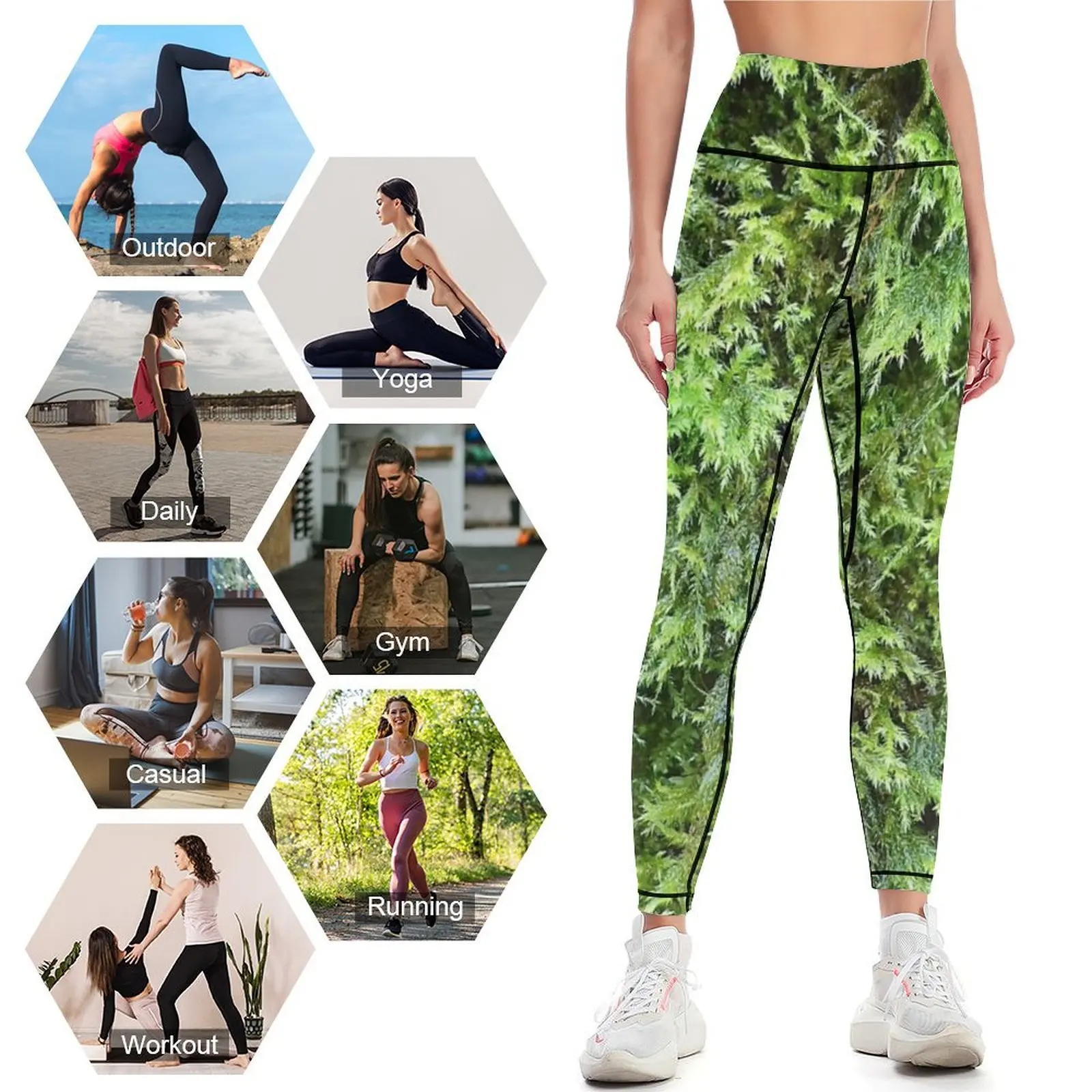ภาพถ่ายของมอส 1 เลกกิ้ง กางเกง - Photography Yoga บทวิจารณ์และราคา