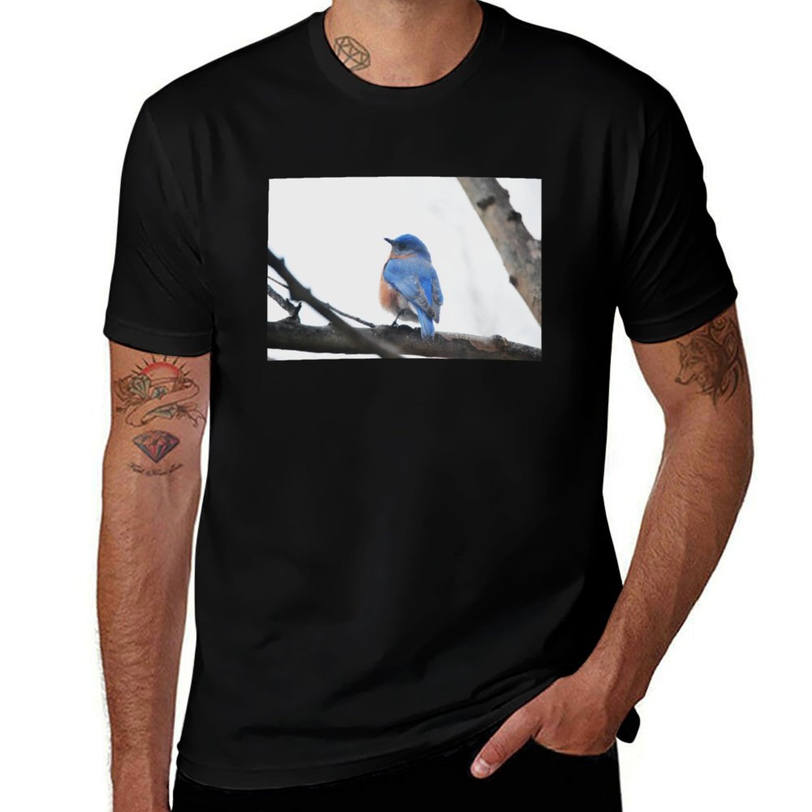 เสื้อยืดถ่ายภาพธรรมชาติบลูเบิร - Photography Training บทวิจารณ์และราคา