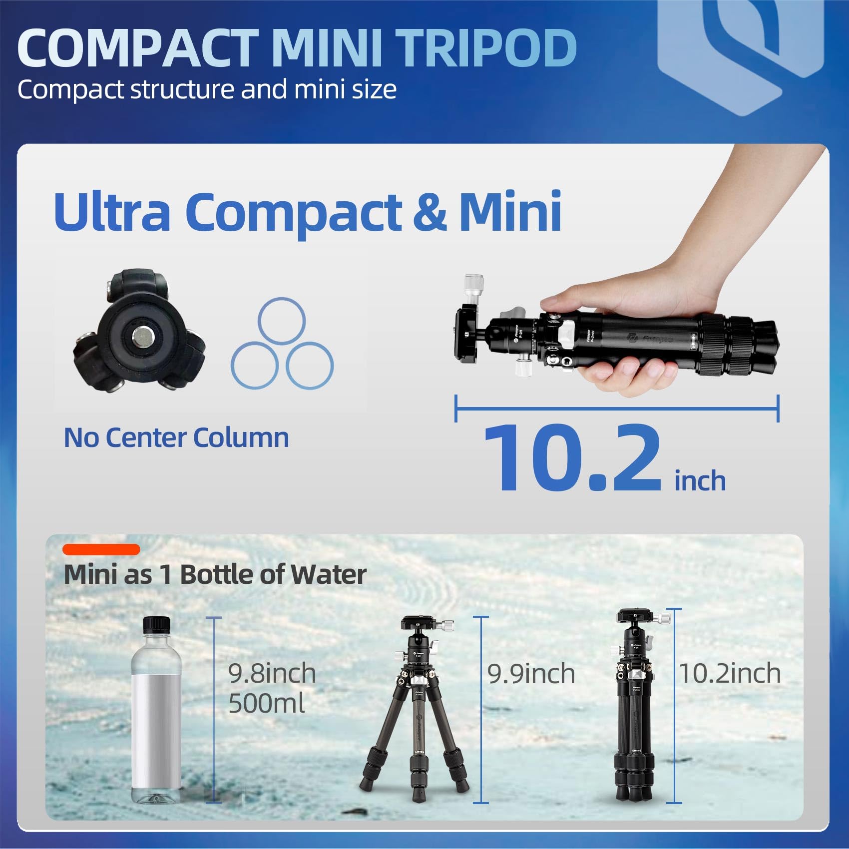 Fotopro Mini คาร์บอนไฟเบอร์ขาต - Peak Design Clip บทวิจารณ์และราคา