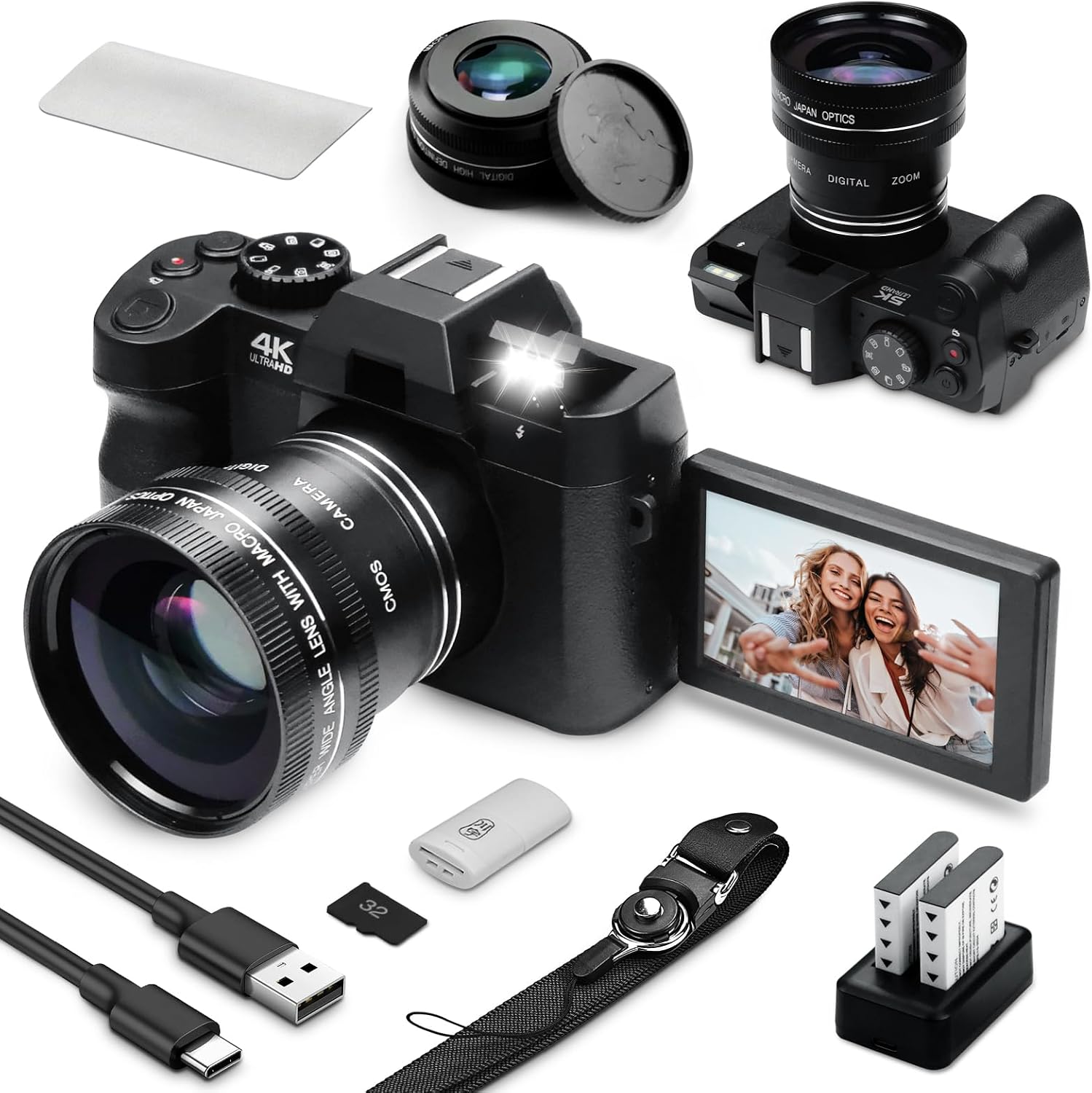 กล้องดิจิตอล 48MP พร้อม WiFi แ - Photography Zoom บทวิจารณ์และราคา