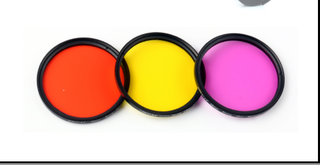 กันน้ำสีแดงสีเหลืองสีม่วงสำหรั - Photography Yellow Filter บทวิจารณ์และราคา