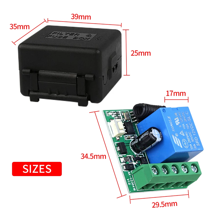 DC12V 1CH 10A รีเลย์ตัวรับสัญญ - Remote Shutter Release บทวิจารณ์และราคา
