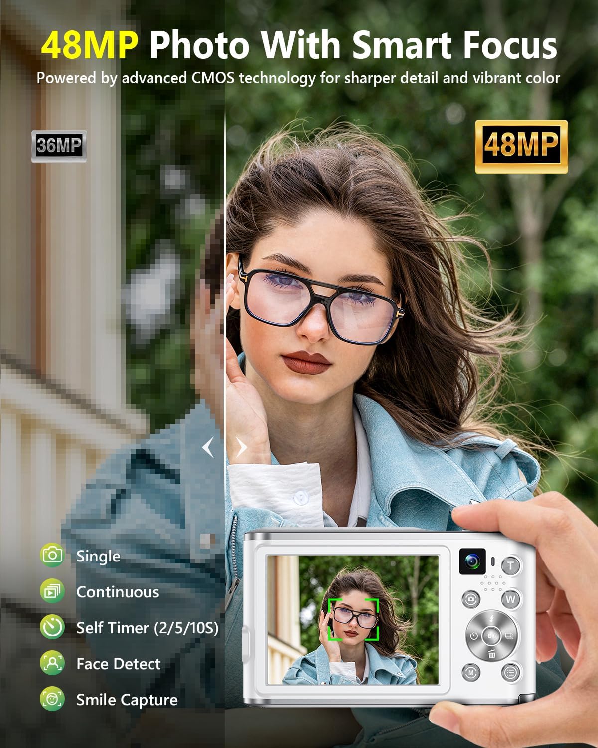 กล้องดิจิตอล 4K สำหรับการวิดีโ - Photography Zoom บทวิจารณ์และราคา